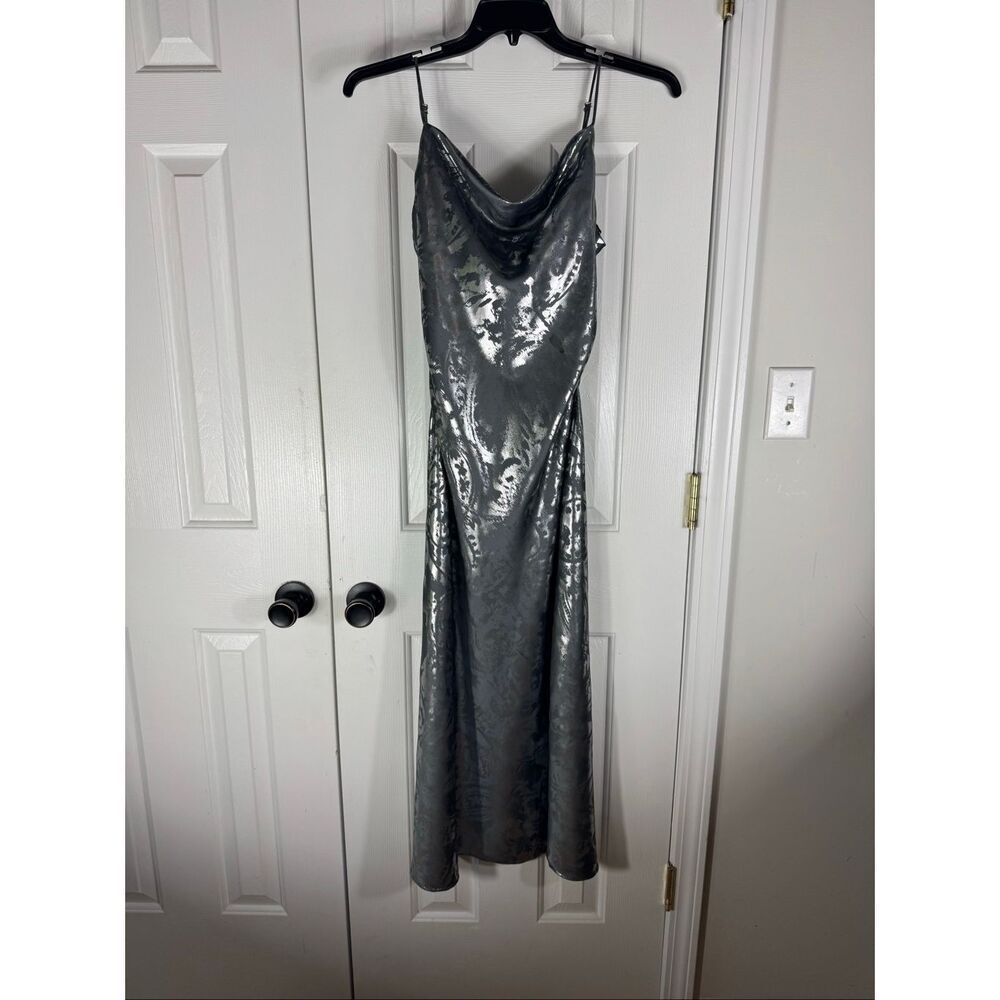 Zara Women’s Gray Silk Dress Size Small